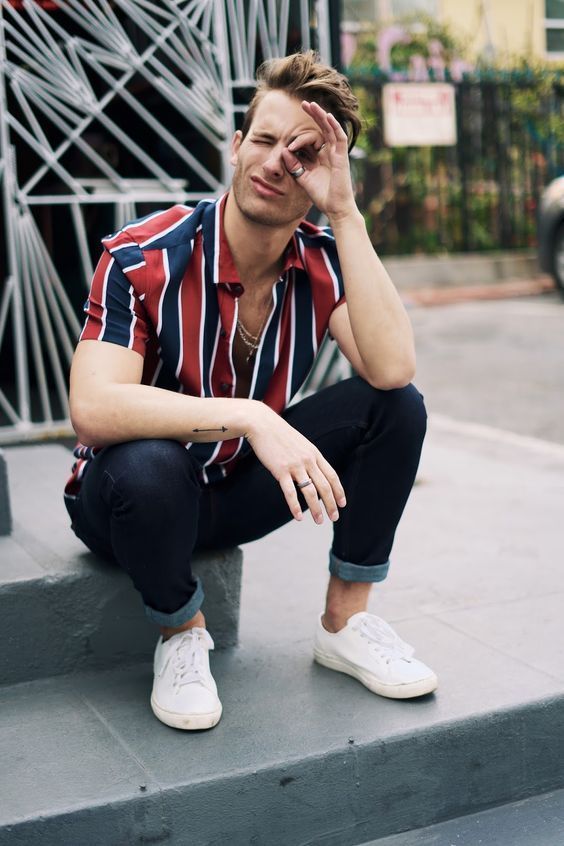 como usar tenis masculino