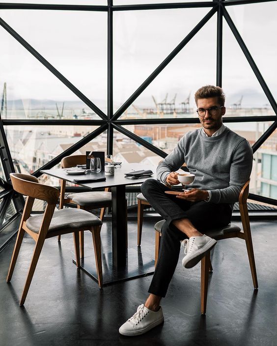 como usar tenis masculino estilo chic