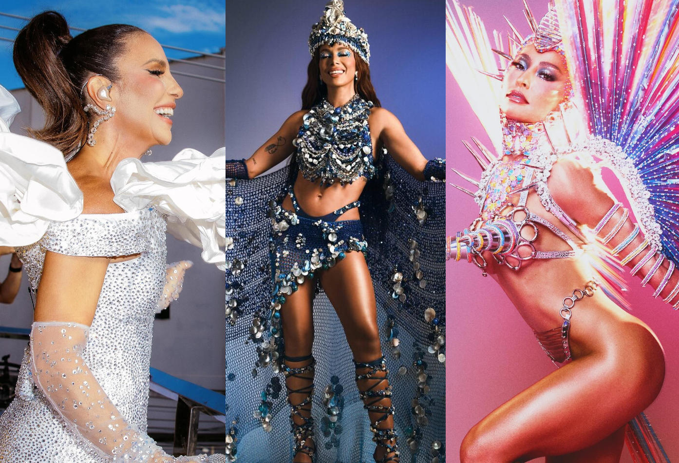 Looks de Carnaval 2024: Ivete Sangalo, Anitta e Sabrina Sato
