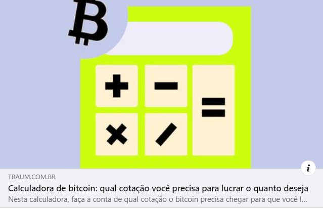 Calculadora de lucros de bitcoin