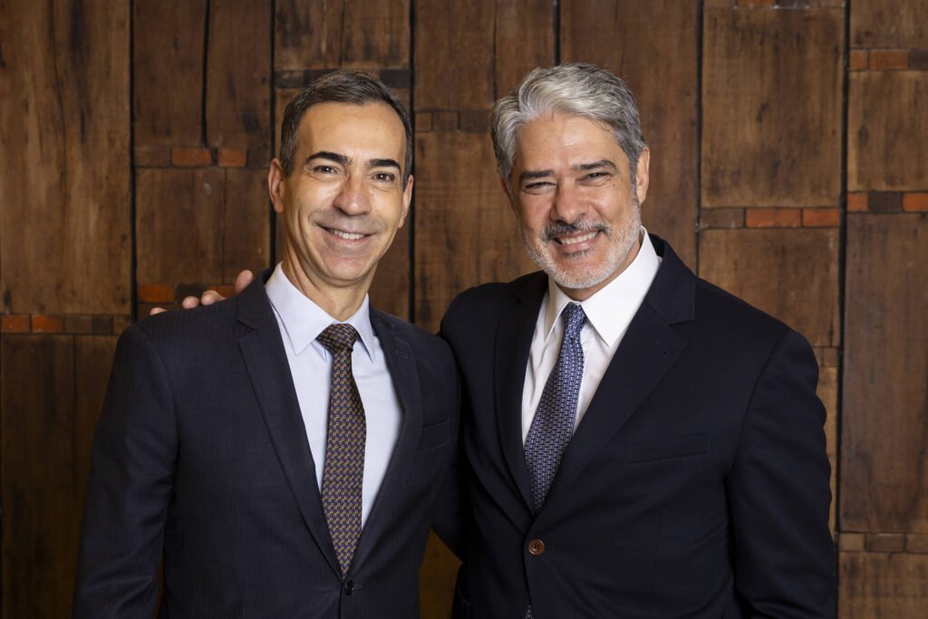 César Tralli e William Bonner